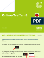 Online - Treffen 8