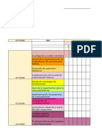 Carta Gantt Plan Comunicacional.