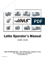 Haas SL-10 Operator Manual