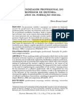 Caimi - A Aprendizagem Profissional Do Professor de História