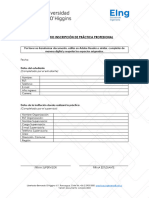 Formulario Inscripcion de Practicas Profesional Fipp 2024