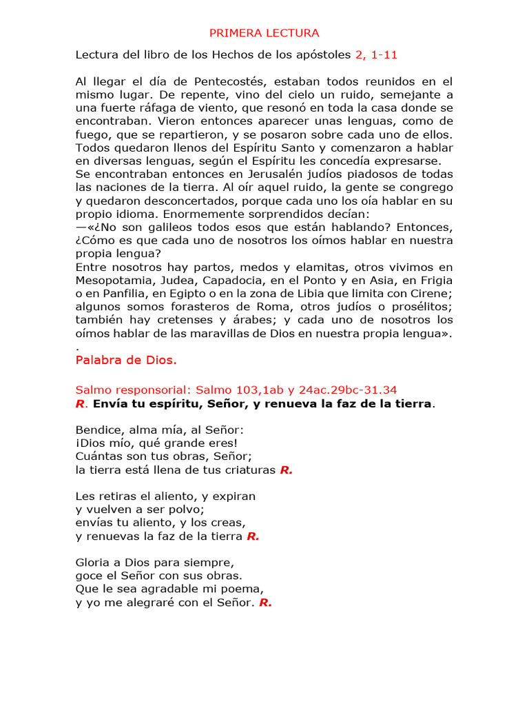 Lectura Domingo 28 Mayo 2023 PDF