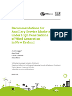 UC-GG-19-R-JNS-01 - Recommendations For Ancillary Service Markets Under High Penetrations of Wind Generation in New Zealand