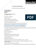 Licensing Request Form Henschel SCHAUSPIEL