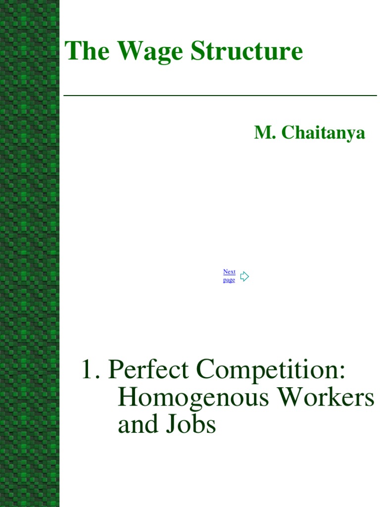 Wages Structure Pdf Employment Labour Economics