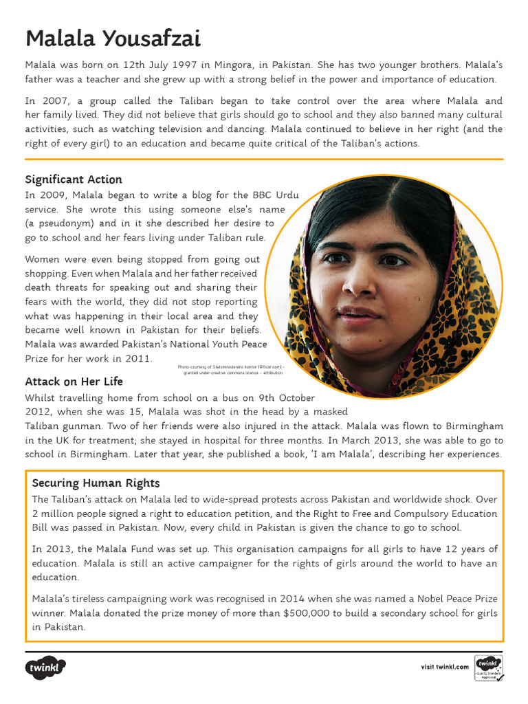 05 fact file pdf malala yousafzai human rights