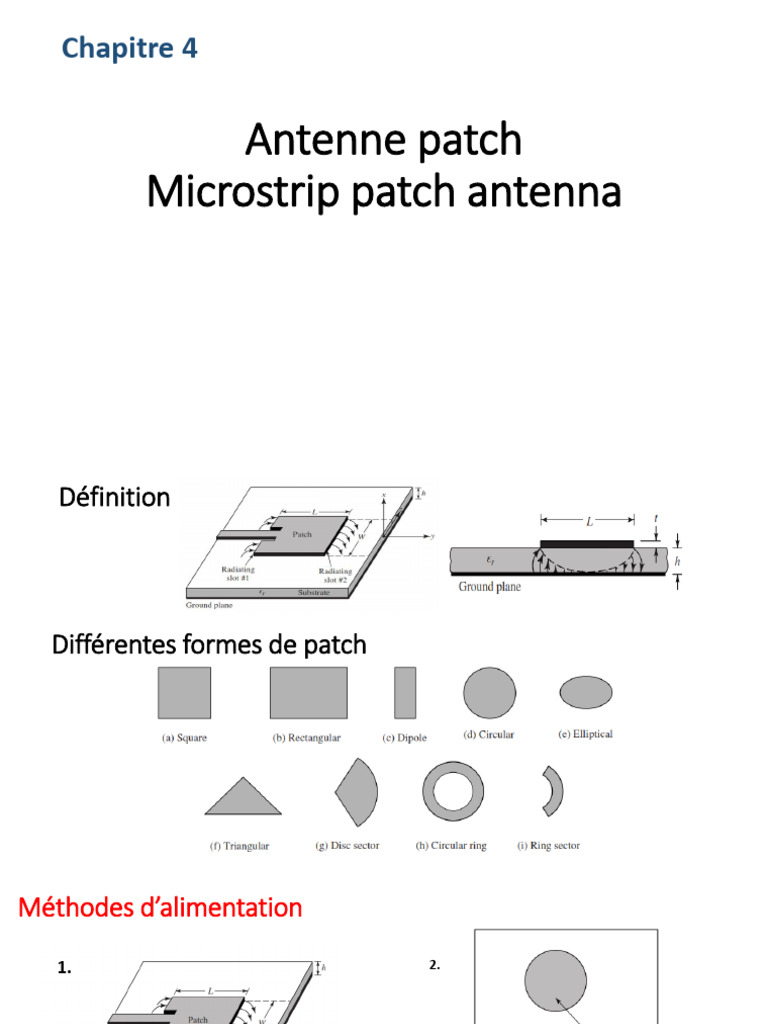 Antenne Patch : Conception et Applications | PDF | Technologies de l ...
