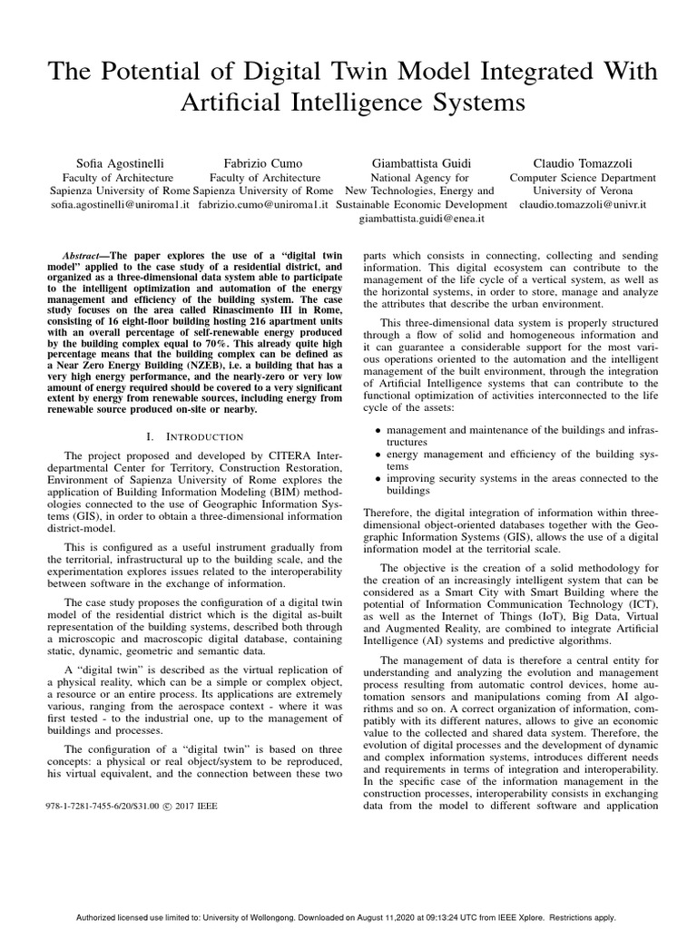 1.the Potential of Digital Twin Model Integrated With Artificial ...