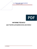 INFORME TECNICO #001 - Consecuencias de Lluvias en Chalamarca (Suspensión de Trabajos)