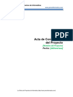 PMOInformatica Plantilla Acta de Constitución Del Proyecto