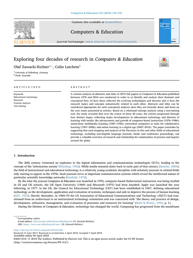 Exploring Four Decades of Research in Computers Amp - 2018 - Computers ...