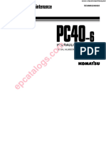 Komatsu PC40-6 Operation and Maintenance Manual