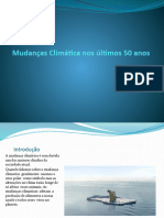 Mudanças Climática Nos Últimos 50 Anos