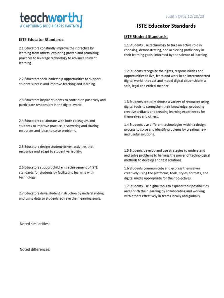 Educator Iste Standards-1 | PDF