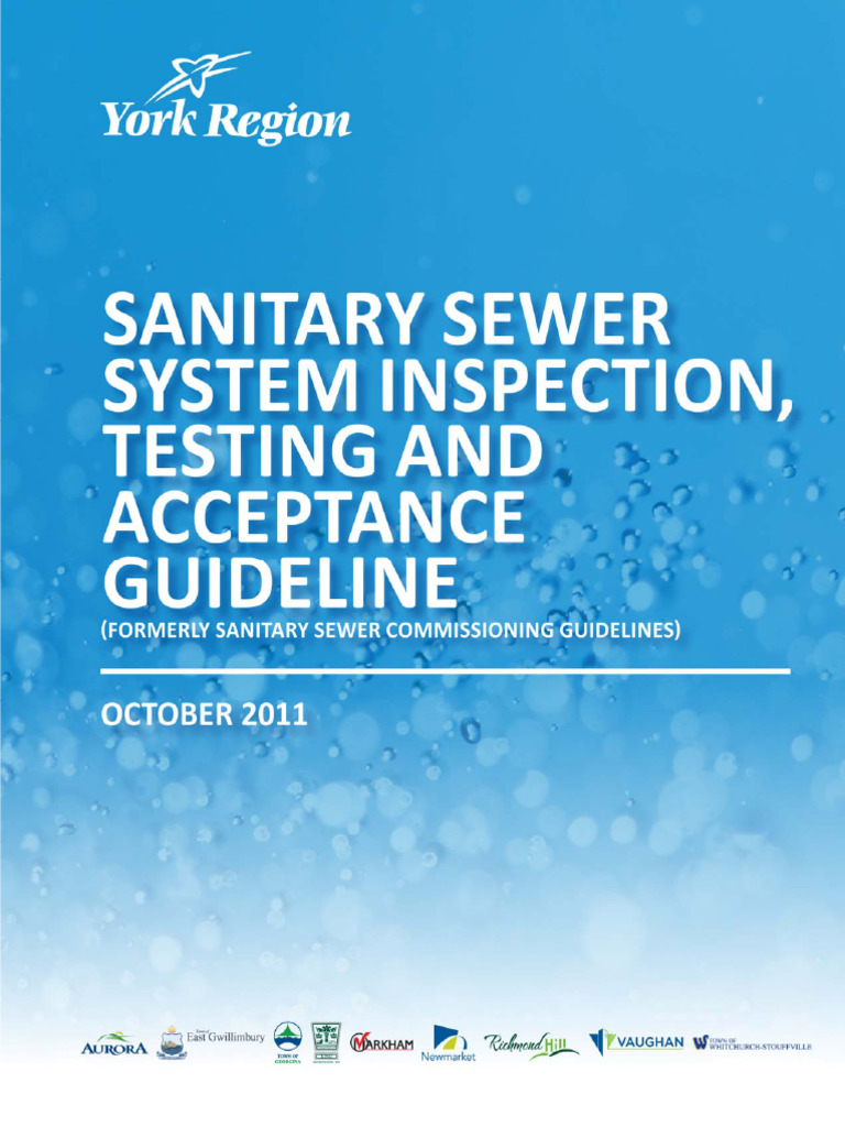 Sanitary Sewer Inspection Testing And Acceptance Guideline Pdf