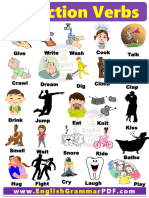 List of 50 Common Action Verbs With Pictures