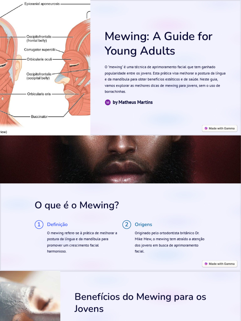 Mewing A Guide For Young Adults | PDF