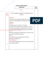 Planilla de Deficiencia