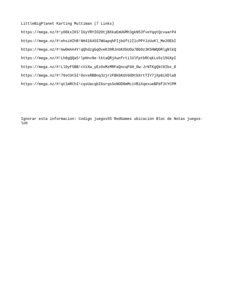 Littlebigplanet karting multiman pdf