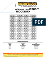 Sopa de Letras de Jesús y Nicodemo