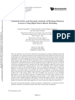 C. Casapulla Et Al., 2019. Nonlinear Static and Dynamic Analysis of Rocking Masonry Corners Using Rigid Macro-Block Modeling