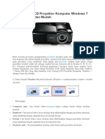 Setting LCD Proyektor Komputer Windows 7 Dengan Cepat Dan Mudah