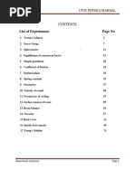 Ii Puc Physics - Practical Manual | PDF