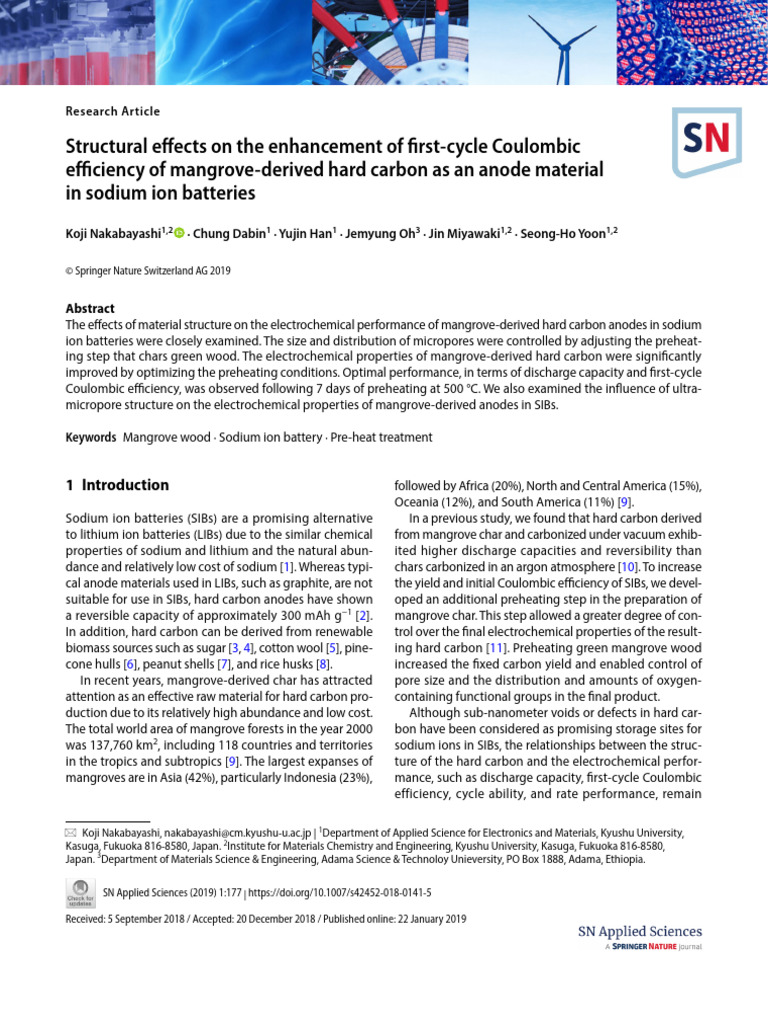 Hard Carbon To Anode Battery Journal PDF
