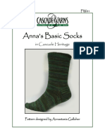 Anna's Basic Socks in Cascade Heritage - Digital Version