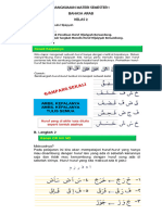 Rangkuman Materi Semester 1 Bahasa Arab