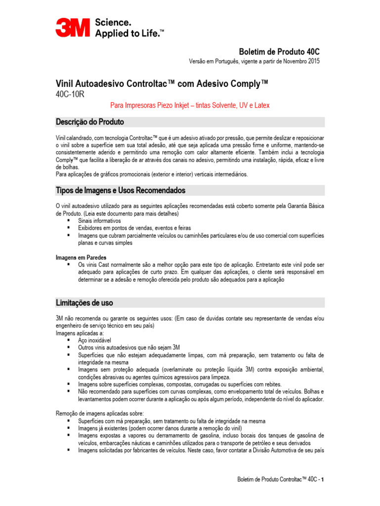 3M Controltac-40C | PDF