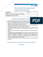 MAPA - Material de Avaliação Prática Da Aprendizagem Disciplina de Gestão de Projetos