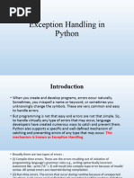 Exception Handling in Python