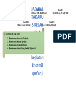 Jadwal Tadarrus 9a