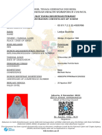 The Indonesian Health Workforce Council: Registration Certificate of Nurse