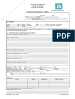 Nursing Assessment Form