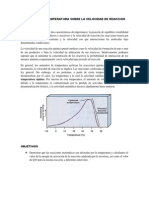 Practica Efecto de La Temperatura Sobre La Velocidad de Reaccion