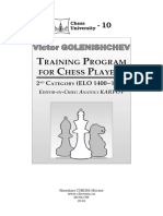 Training Program For Chess Players 2nd Category Elo 1400 1800 by