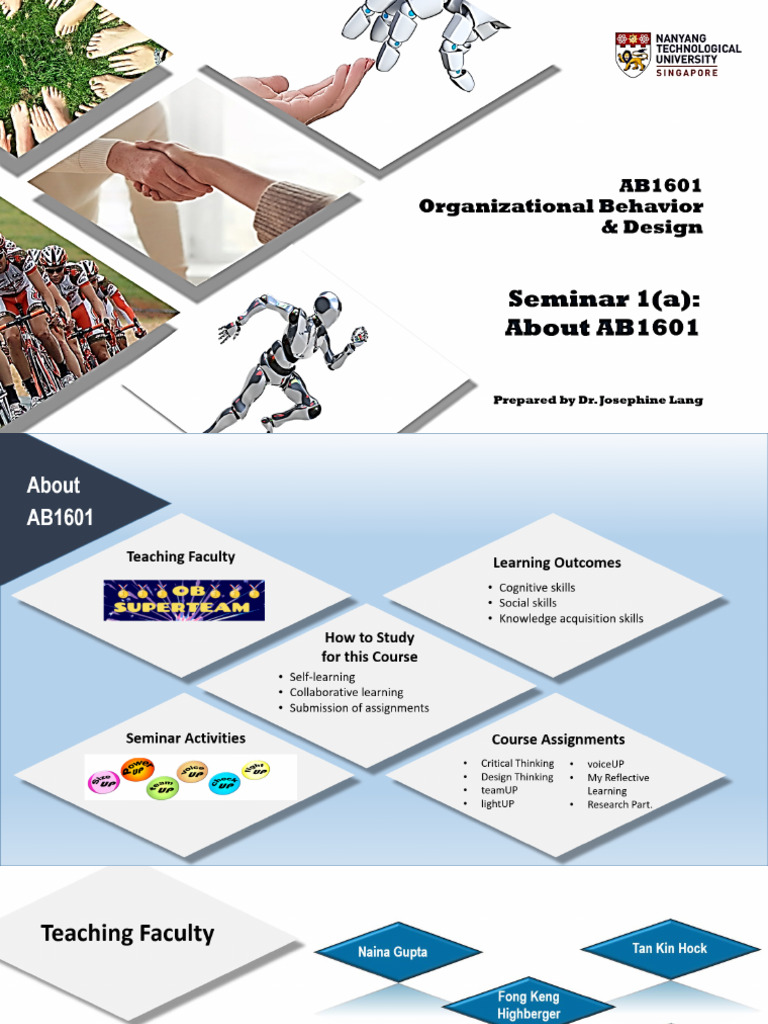 AB1601 Seminar 1 Introduction | PDF | Critical Thinking | Behavior
