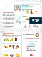 DIPTICO Alimentación Balanceada para La La Prevención de Caries Dental en Niños