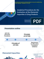 Analytical Procedures For The Evaluation of The Elemental Impurities in Drug Products