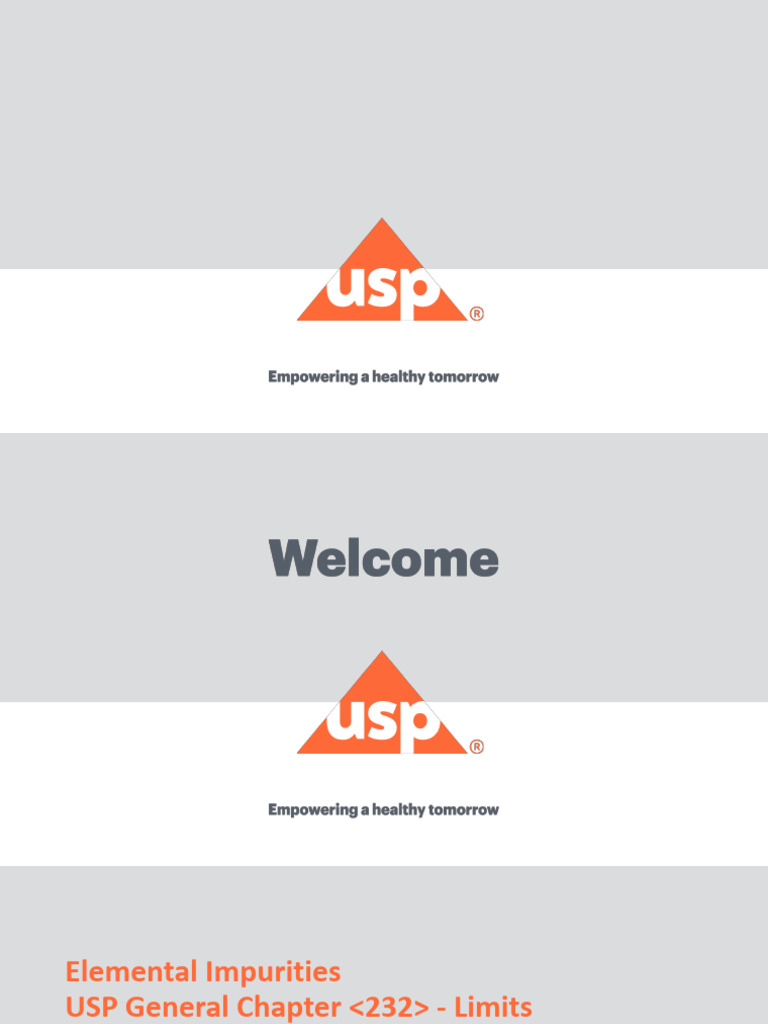 Usp elemental impurities pdf