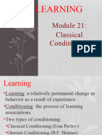 Unit 6: Learning: Classical Conditioning