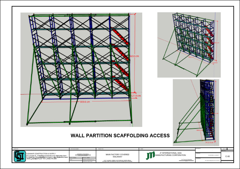 Wall Partition Scaffolding Access | PDF
