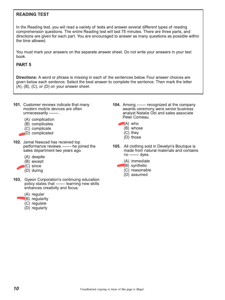 Reading Test 2 | PDF