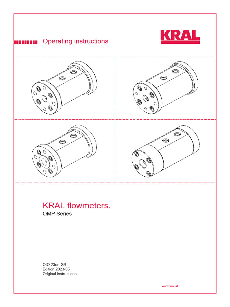 KRAL OMP Flowmeter Operating Guide | PDF | Flow Measurement | Bearing ...