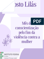 Agosto Lilas 1 As Formas de Violencia Domestica e Familiar Contra As Mulheres