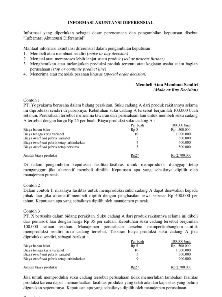 Contoh Soal Pengambilan Keputusan Taktis Dan Penyelesaiannya