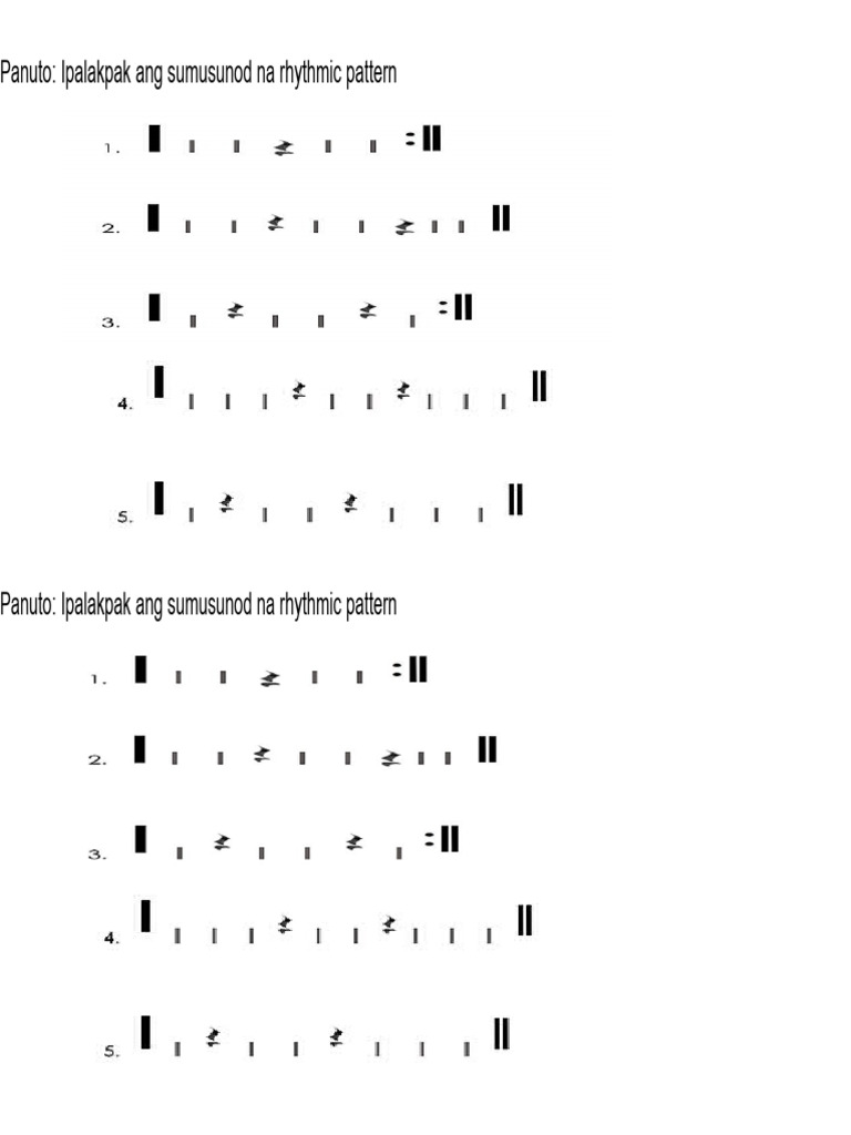 Rhythmic Patterns in MAPEH Arts | PDF | Art