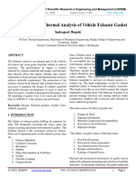 An Overview and Thermal Analysis of Vehicle Exhaust Gasket